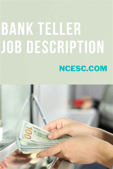 Bank Teller Job Description Salary Skills More