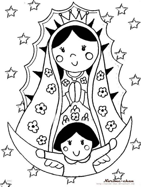 Download Or Print This Amazing Coloring Page Virgen De Guadalupe Coloring Pages Catholic