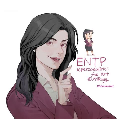 Entp Woman Fanart Tipe Personal Inspirasi Karakter Psikologi