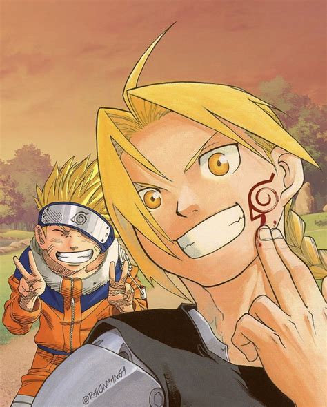 Uzumaki Naruto And Edward Elric Naruto And 2 More Drawn By Raionmanga