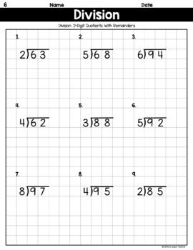 long division  graph paper  digits   digit  caffeine queen teacher