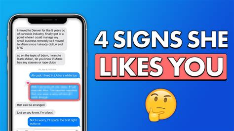 How To Tell If A Girl Likes You Over Text Look For These 4 Signs Youtube