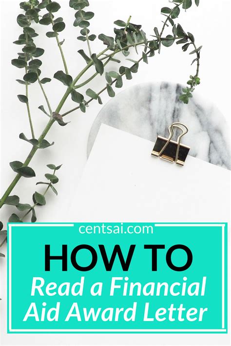 How To Read A Financial Aid Award Letter Financial Aid For College