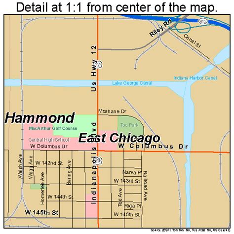 Hammond Indiana Street Map 1831000