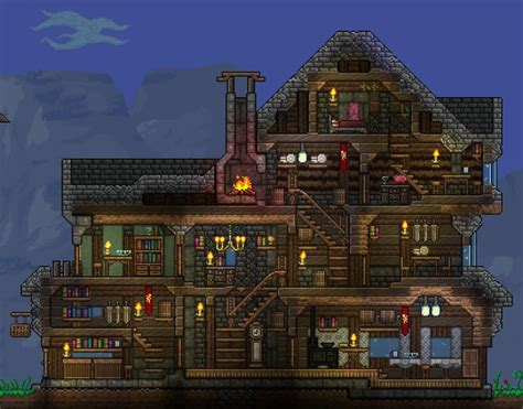 Cool looking npc house speed build ! Pin by Samueljivey on Terraria house design in 2020 ...