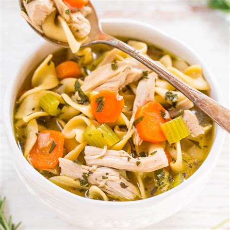 Easy Minute Turkey Soup With Noodles Averie Cooks