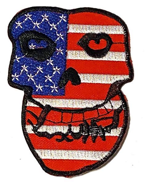 Crimson Ghost Misfits Usa Iron On Embroidered Patch Punk Etsy
