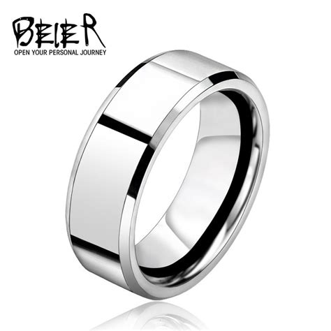 Cool Silver Color Stainless Steel Mens 2016 Fashion Man Ring Cool Man