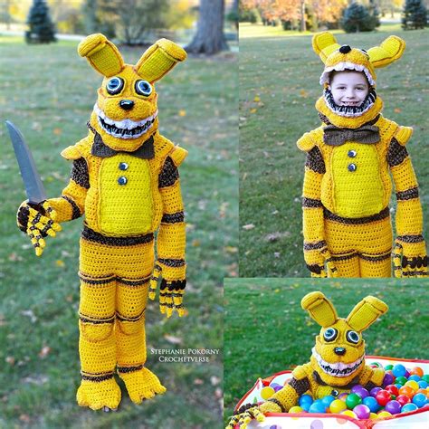 Full Body Crocheted Five Nights At Freddys Costume For My