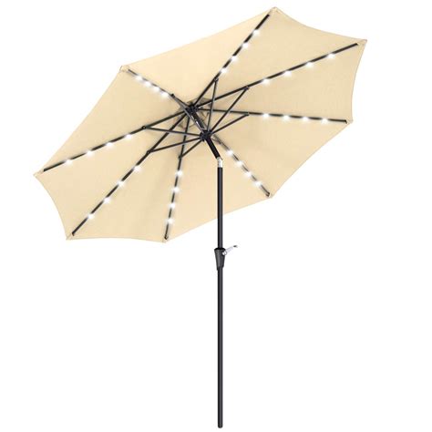 Buy Songmics 9 Ft Solar Patio Umbrella Lighted Outdoor Umbrella 32
