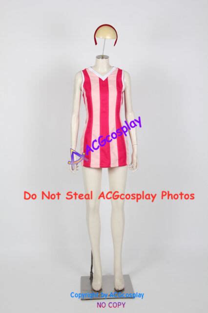 Lazytown Cosplay Stephanie Meanswell Cosplay Costume With Hair Pin