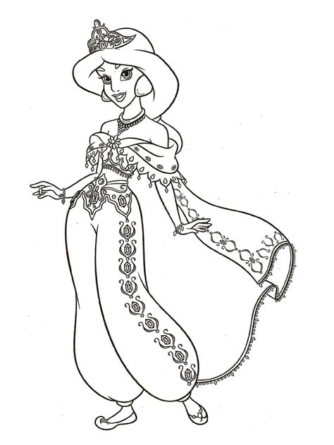 Disney Coloriage Princesse Jasmine Imprimer Et Colorier The Best Porn