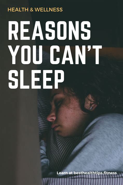 Reasons You Cant Sleep Sleep Health Health And Wellness