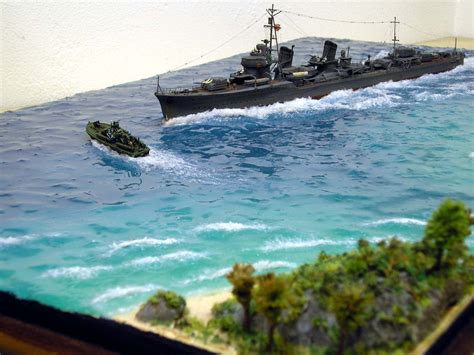 Tropical Diorama 1350 Scale Model Ship Building Scale