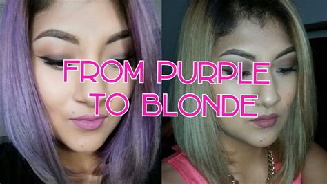  it takes a long time to naturally wash out your colored hair, but there are ways of making it faster. How to remove purple from hair| KManzo01 - YouTube