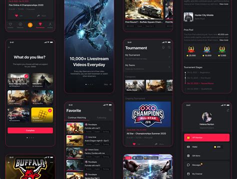 Pikbest have found 2592 great live streaming royalty free ui templates for web,ios and android app. Climax - Live Game Streaming UI Kit - Handpicked free ...