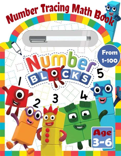 Numberblocks Tracing Math Book Numberblock Activity Book For Kids Ages