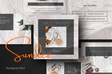 Simple Templates For Instagram Created With Photographers And Bloggers