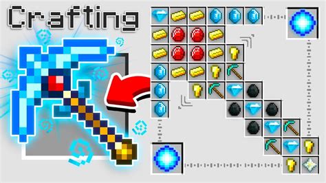 How To Craft A 1000000 Super Pickaxe Overpowered Minecraft 113