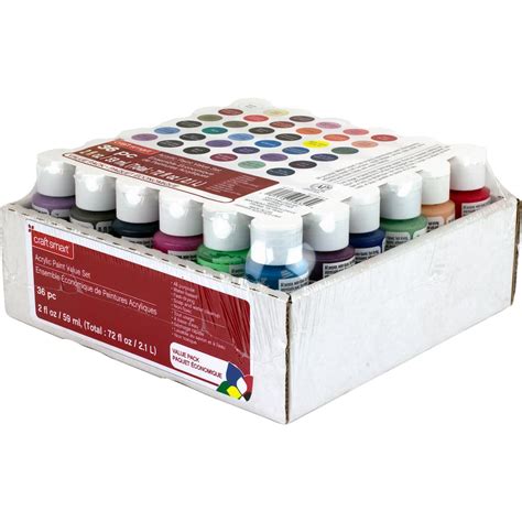 36 Color Acrylic Paint Value Set By Craft Smart® Michaels