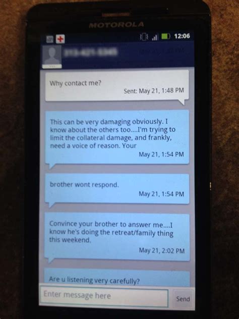 Rep Coursers Brother Posts Alleged Blackmail Texts Online Royal Oak