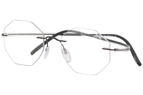 Silhouette Eyeglasses Essence 5523 6040 Easy Brown Rimless Optical Frame