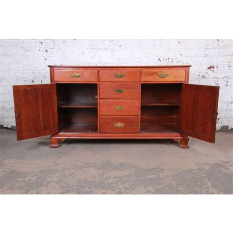 Mid Century Solid Cherry Wood Sideboard Credenza By Willet Chairish