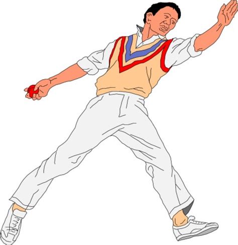Library Of Cricket Bowler Clipart Royalty Free Download