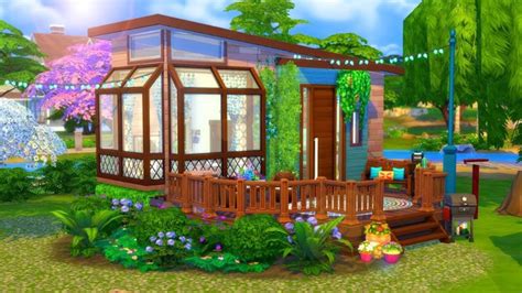 Hippie Tiny House Sims 4 Speed Build Sims 4 House