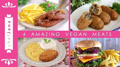 4 Amazing And Easy Vegan Meat Recipes Youtube