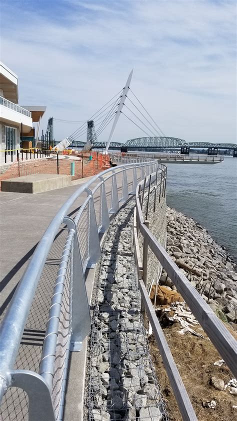 Curved Steel Handrail On The Vancouver Waterfront Walkway Albina Co