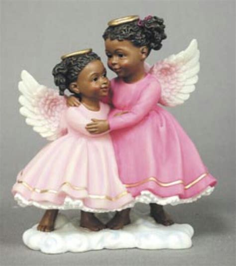 Pin By Carolyn Bridges Brown On Sweet Black Angels African American Figurines Angel Figurines