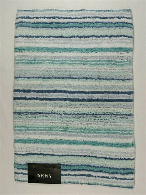 But as opposed to the kitchen, a exquisite, decorated, and accessorized bathroom is more than simply a place regarding private hygiene. 17" x 25" 100% Cotton New DKNY Bathroom Rug Mat Blue ...
