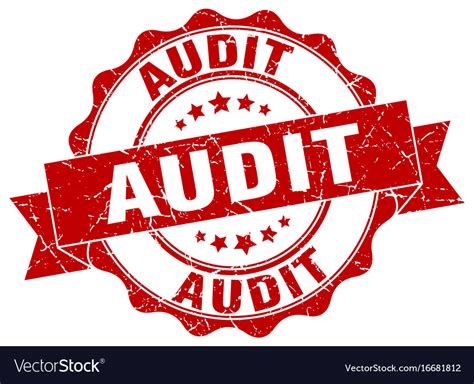 Audit Stamp Sign Seal Royalty Free Vector Image