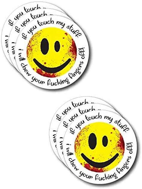 6 Pack Of Crude Humor Hilarious Hard Hat Prank Decal Joke Sticker Funny