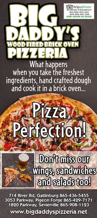 Big Daddy Pizzeria Pigeon Forge Tn World Class Pizza
