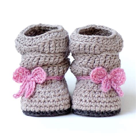Crochet Pattern 217 Baby Slouch Boot Mia Boot Instant