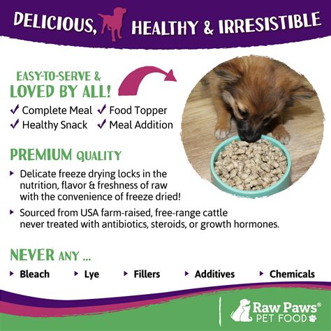 All of the pet food, chews, and treats at raw paws pet food are made with fresh, wholesome proteins. Raw Paws Premium Raw Freeze Dried Dog Food & Cat Food, 16 ...