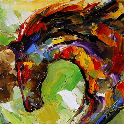 Colorful Abstract Horse Paintings By Texas Artist Laurie Pace Summer