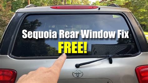 Sequoia Rear Window Stopped Working Youtube