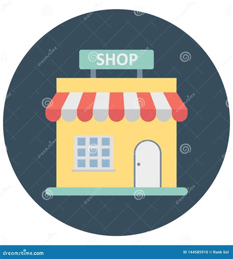 Marketplace Vector Icon Which Can Easily Modify Or Edit Stock Vector