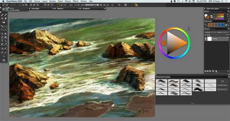 Corel Tutorial Painting A Concept Art Seascape With Cliff Cramp