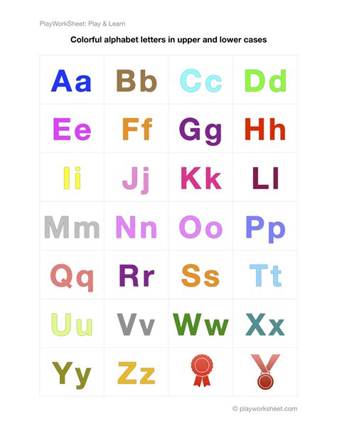 Learn when to use them both . Colorful alphabet letters from A to Z in both upper and lower cases ...