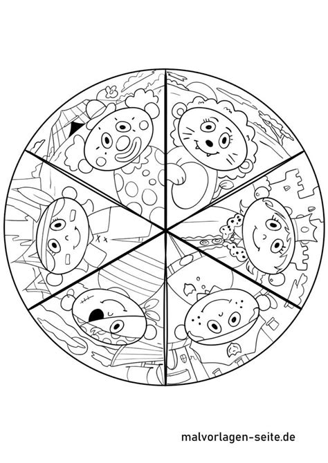Tolle Mandala Fasching Karneval | Kostenlose Ausmalbilder