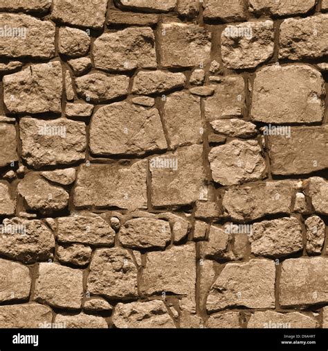 The Wall Of The Large Rough Natural Stone Seamless Texture For Design