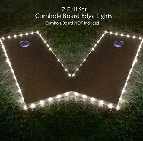 Cornhole Board Edge Night Lights Set Of 2 Ultra Bright Led