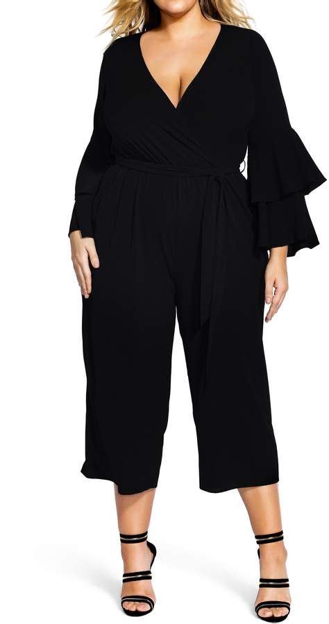 city chic sweet sleeve jumpsuit plus size fashion jumpsuit with sleeves plus size outfits