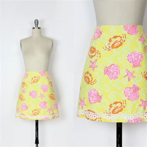 Vintage Lilly Pulitzer Skirt S Novelty Skirt Gem