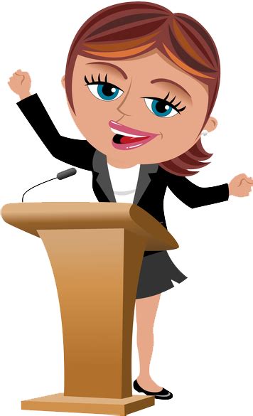 Brenda Reed Public Speaking Clipart 390x600 Png Download