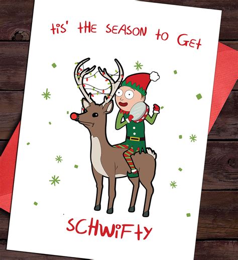 Rick And Morty Christmas Card Rick And Morty Holiday Card